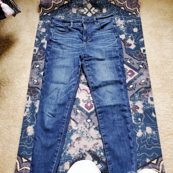 AE next level crop high waist denim jeans - Picture 4 of 7